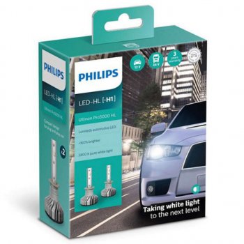 9 299 р. Лампа светодиодная 12V/24V H1 P14.5s 5800K бокс (2шт.) Ultinon Pro5000 Led Fog HI/LO PHILIPS PHILIPS 11258u50cwx2 PHILIPS 11258u50cwx2  с доставкой в г. Воронеж. Увеличить фотографию 3
