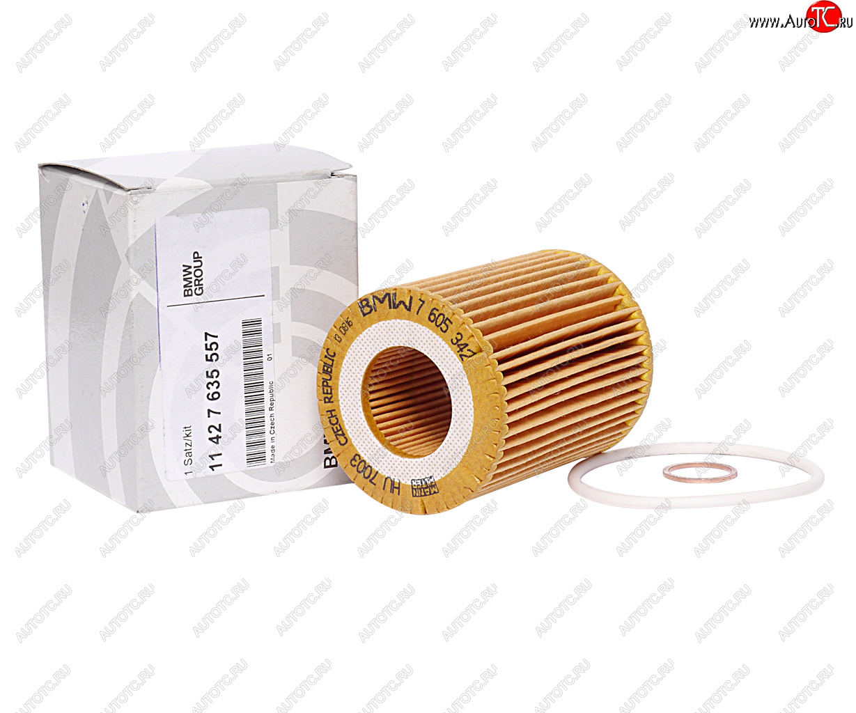 2 299 р. Фильтр масляный BMW 1 (F20,F21),3 (F30,F31,F34) (11-) (1.42.0) OE BMW 11427635557  с доставкой в г. Воронеж