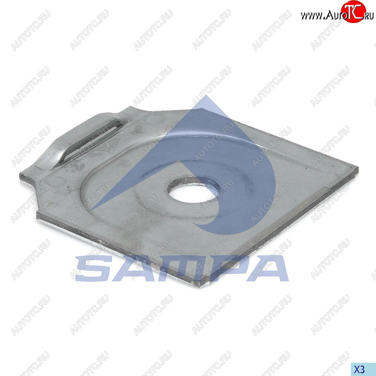 299 р. Пластина BPW рессоры (121x125x5) SAMPA SAMPA 114.503  с доставкой в г. Воронеж
