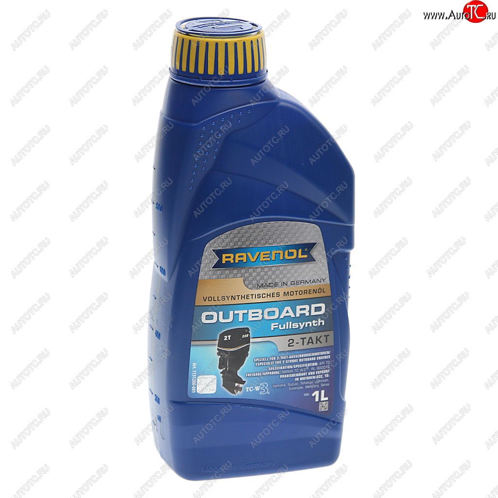 2 269 р. Масло моторное для 2-х тактных двигателей лодок OUTBOARD Fullsynth синт.1л RAVENOL RAVENOL 1151200-001  с доставкой в г. Воронеж