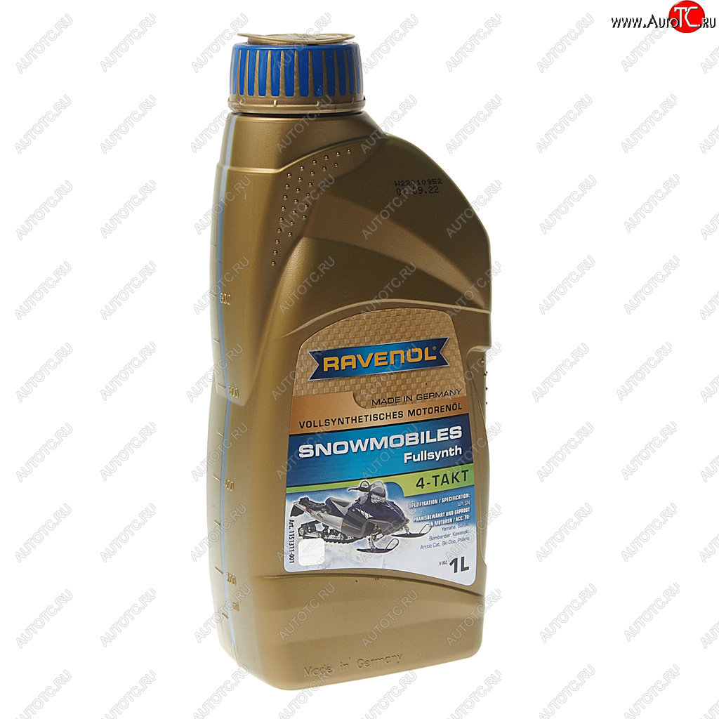 2 499 р. Масло моторное для 4-х тактных двигателей снегоходов 5W30 синт.1л RAVENOL RAVENOL 1151311-001  с доставкой в г. Воронеж