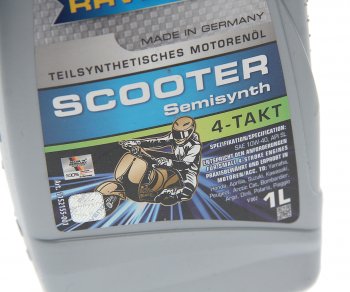 1 339 р. Масло моторное для 4-х тактных двигателей SCOOTER 4T псинт.1л RAVENOL RAVENOL 1152155-001  с доставкой в г. Воронеж. Увеличить фотографию 2