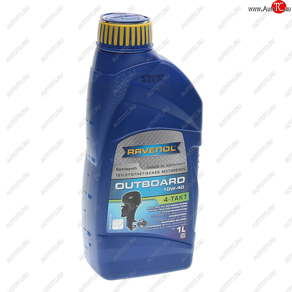 1 699 р. Масло моторное для 4-х тактных двигателей лодок OUTBOARD 10W40 псинт.1л RAVENOL RAVENOL 1153204-001  с доставкой в г. Воронеж