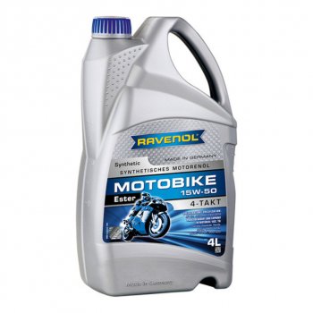7 249 р. Масло моторное для 4-х тактных двигателей ESTER 4T 15W50 синт.4л RAVENOL RAVENOL 1172113-004  с доставкой в г. Воронеж. Увеличить фотографию 1