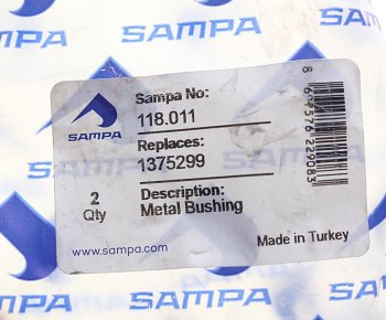 369 р. Втулка SCANIA 4,P,R,T series стабилизатора кабины SAMPA SAMPA 118.011  с доставкой в г. Воронеж. Увеличить фотографию 3