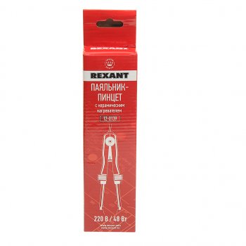 2 299 р. Паяльник 40Вт220В пинцет с керамическим нагревателем REXANT REXANT 12-0139  с доставкой в г. Воронеж. Увеличить фотографию 3
