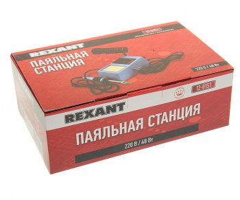 2 299 р. Станция паяльная аналоговая температура пайки 160-500град. 220В 48Вт REXANT REXANT 12-0151  с доставкой в г. Воронеж. Увеличить фотографию 4