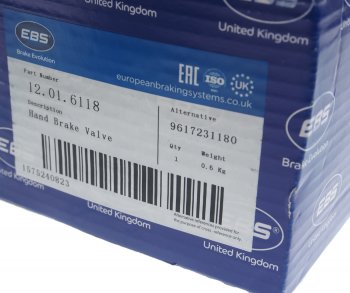 7 399 р. Кран MAN TGA стояночного тормоза EBS EBS 12016118  с доставкой в г. Воронеж. Увеличить фотографию 5