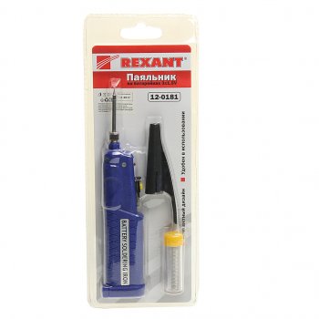 559 р. Паяльник 8Вт4.5В мини (питание от 3 батареек AA) REXANT REXANT 12-0181  с доставкой в г. Воронеж. Увеличить фотографию 1