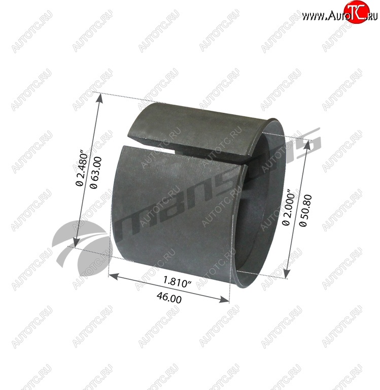 579 р. Втулка ROCKINGER петли дышла разрезная (50x60мм) MANSONS MANSONS 120.182  с доставкой в г. Воронеж