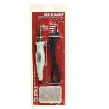 1 249 р. Паяльник 20-50Вт220В выжигатель по дереву (21 насадка) REXANT REXANT 12-0187  с доставкой в г. Воронеж. Увеличить фотографию 1