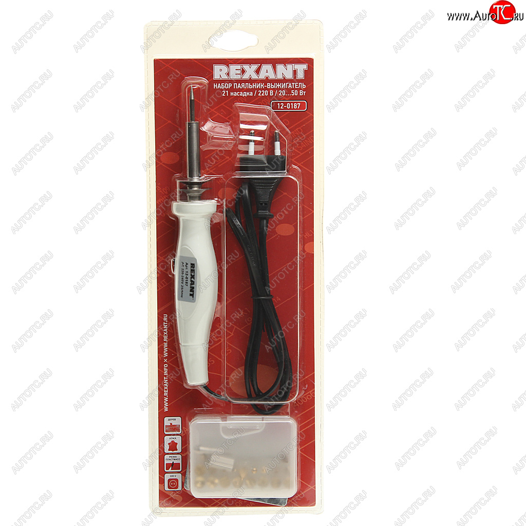 1 249 р. Паяльник 20-50Вт220В выжигатель по дереву (21 насадка) REXANT REXANT 12-0187  с доставкой в г. Воронеж