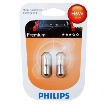 639 р. Лампа 12V H6W BAX9s блистер (2шт.) Halogen PHILIPS PHILIPS 12036b2  с доставкой в г. Воронеж. Увеличить фотографию 1