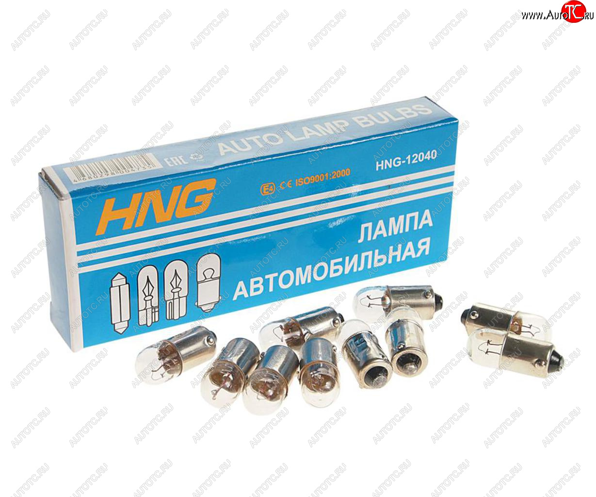17 р. Лампа 12V T4W BA9s Long Life HNG HNG 12040  с доставкой в г. Воронеж