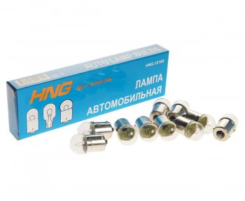 16 р. Лампа 12V R10W BA15s Long Life HNG HNG 12100  с доставкой в г. Воронеж. Увеличить фотографию 1