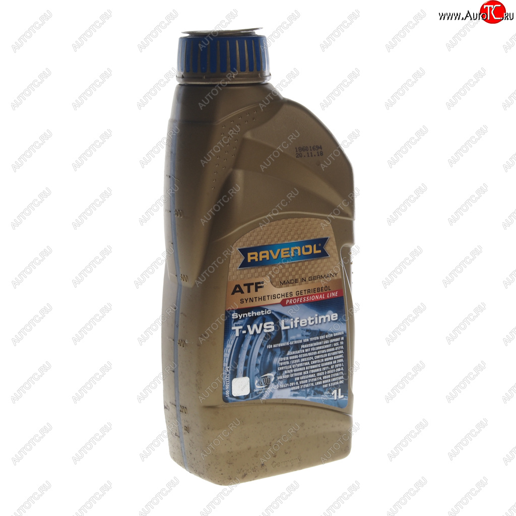 2 099 р. Масло трансмиссионное ATF T-WS Lifetime синт.1л RAVENOL RAVENOL 1211106-001  с доставкой в г. Воронеж
