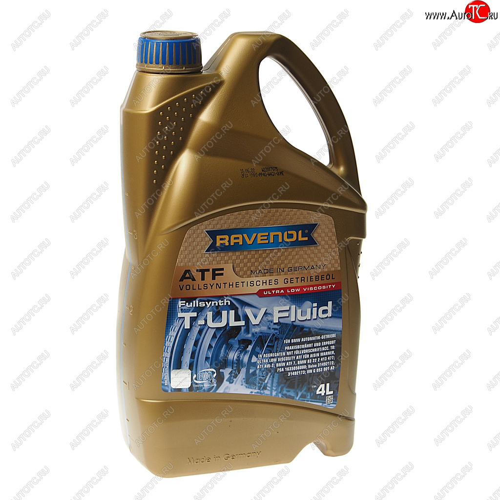 12 699 р. Масло трансмиссионное ATF T-ULV FLUID 4л RAVENOL RAVENOL 1211146-004  с доставкой в г. Воронеж