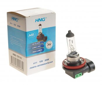 162 р. Лампа 12V H11 55W PGJ19-2 Long Life HNG HNG 12115  с доставкой в г. Воронеж. Увеличить фотографию 1