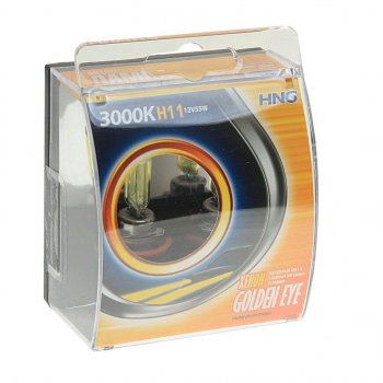 439 р. Лампа 12V H11 55W PGJ19-2 3000К бокс (2шт.) Golden Eye HNG HNG 12115ge2  с доставкой в г. Воронеж. Увеличить фотографию 1