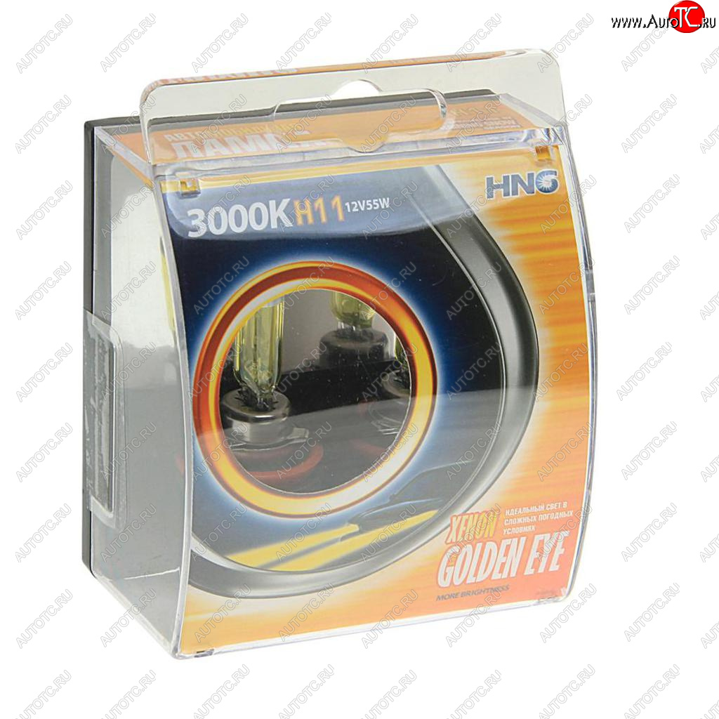 439 р. Лампа 12V H11 55W PGJ19-2 3000К бокс (2шт.) Golden Eye HNG HNG 12115ge2  с доставкой в г. Воронеж