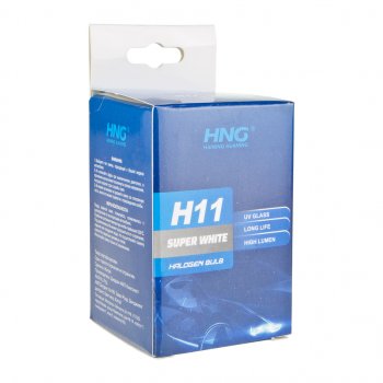 173 р. Лампа 12V H11 55W PGJ19-2 Super White HNG HNG 12115sw  с доставкой в г. Воронеж. Увеличить фотографию 5