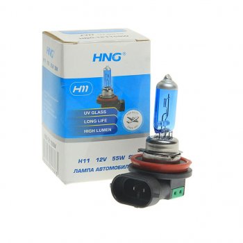 173 р. Лампа 12V H11 55W PGJ19-2 Super White HNG HNG 12115sw  с доставкой в г. Воронеж. Увеличить фотографию 1