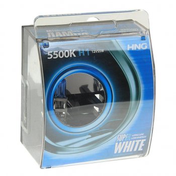 199 р. Лампа 12V H1 55W P14.5s 5500К бокс (2шт.) Super White HNG HNG 12155sw2  с доставкой в г. Воронеж. Увеличить фотографию 1