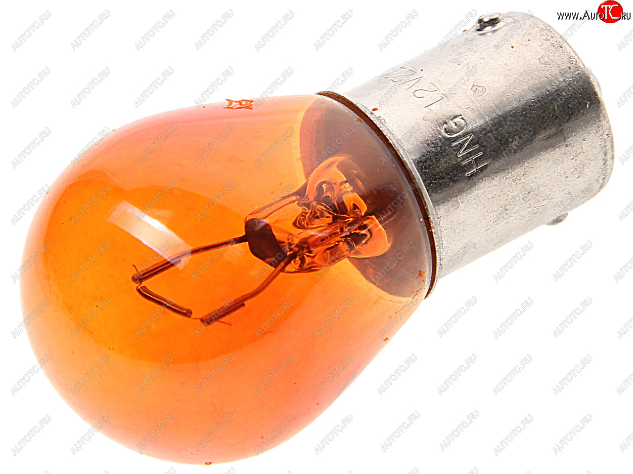 23 р. Лампа 12V PY21W BA15s желтая Amber HNG HNG 12211  с доставкой в г. Воронеж