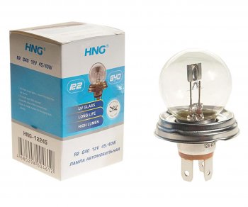 107 р. Лампа 12V R2 4540W P45t Long Life HNG HNG 12245  с доставкой в г. Воронеж. Увеличить фотографию 1