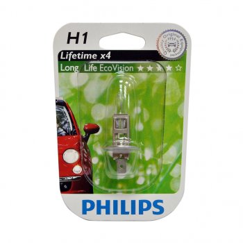 499 р. Лампа 12V H1 55W P14.5s блистер (1шт.) Long Life Eco Vision PHILIPS PHILIPS 12258llecob1  с доставкой в г. Воронеж. Увеличить фотографию 1