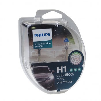 2 399 р. Лампа 12V H1 55W P14.5s +150% бокс (2шт.) X-Treme Vision Pro 150 PHILIPS PHILIPS 12258xvpro2  с доставкой в г. Воронеж. Увеличить фотографию 1