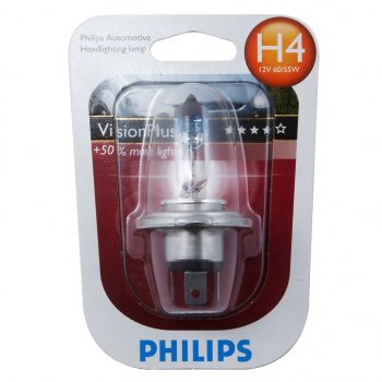 749 р. Лампа 12V H4 6055W P43t +60% блистер (1шт.) Visionplus PHILIPS PHILIPS 12342vpb1  с доставкой в г. Воронеж. Увеличить фотографию 1