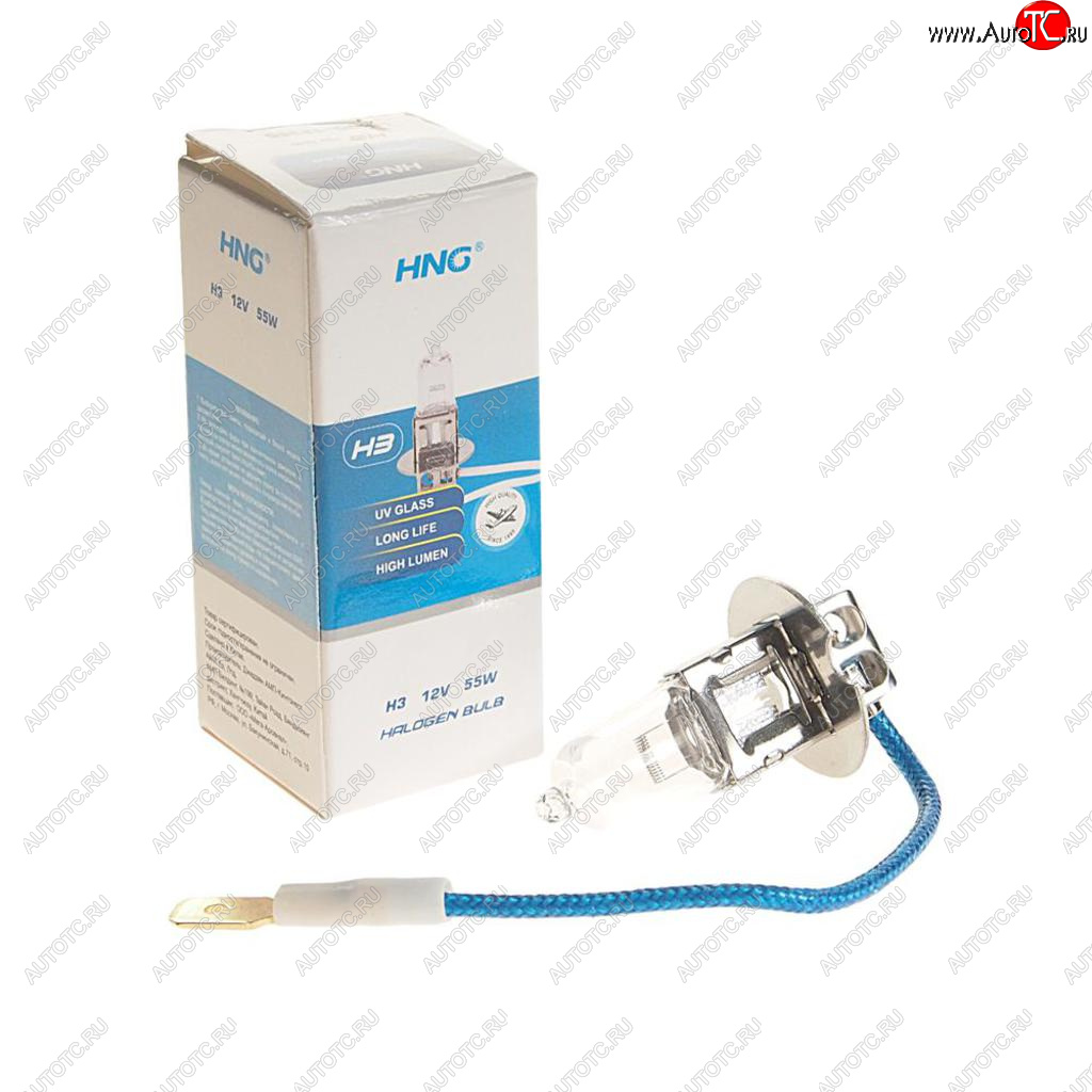 74 р. Лампа 12V H3 55W PK22s Long Life HNG HNG 12355  с доставкой в г. Воронеж
