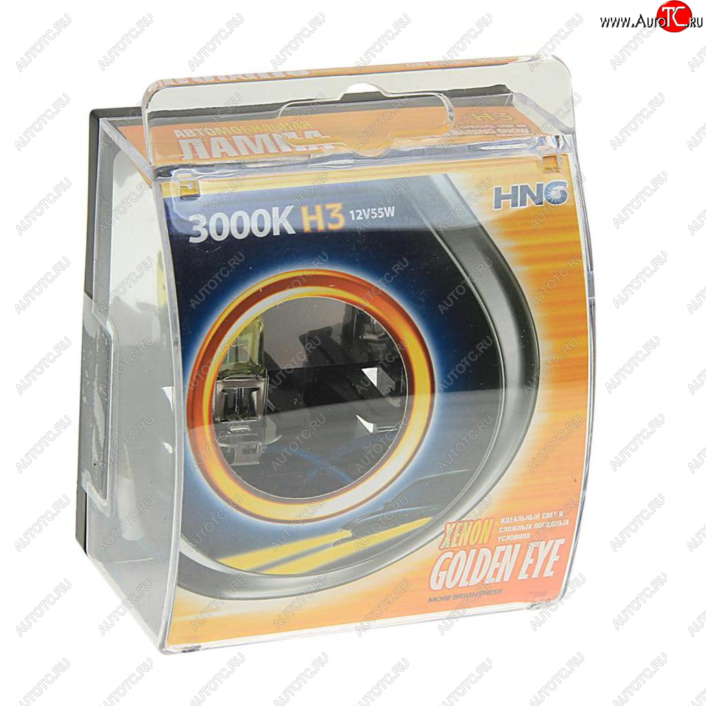 228 р. Лампа 12V H3 55W PK22s 3000К бокс (2шт.) всесезонная Golden Eye HNG HNG 12355ge2  с доставкой в г. Воронеж