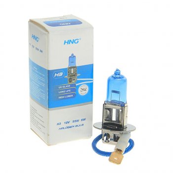 81 р. Лампа 12V H3 55W PK22s Super White HNG HNG 12355sw  с доставкой в г. Воронеж. Увеличить фотографию 1