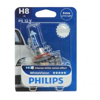 1 579 р. Лампа 12V H8 35W PGJ19-1 3700K блистер (1шт.) Xenon White Vision PHILIPS PHILIPS 12360whvb1 PHILIPS 12360whvb1  с доставкой в г. Воронеж. Увеличить фотографию 1