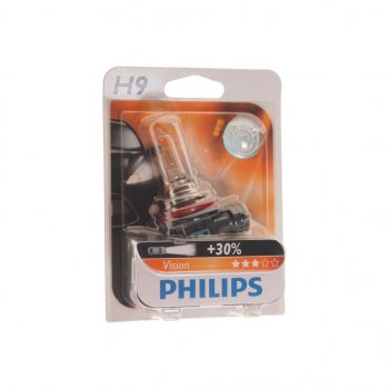 1 439 р. Лампа 12V H9 65W PGJ19-5 блистер (1шт.) PHILIPS PHILIPS 12361b1  с доставкой в г. Воронеж. Увеличить фотографию 1