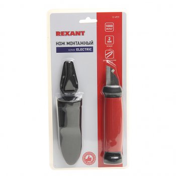 529 р. Нож монтажный c двухсторонней заточкой лезвие 33мм REXANT REXANT 12-4931  с доставкой в г. Воронеж. Увеличить фотографию 1