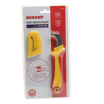 879 р. Нож монтажный с пластиной REXANT REXANT 12-4935  с доставкой в г. Воронеж. Увеличить фотографию 1