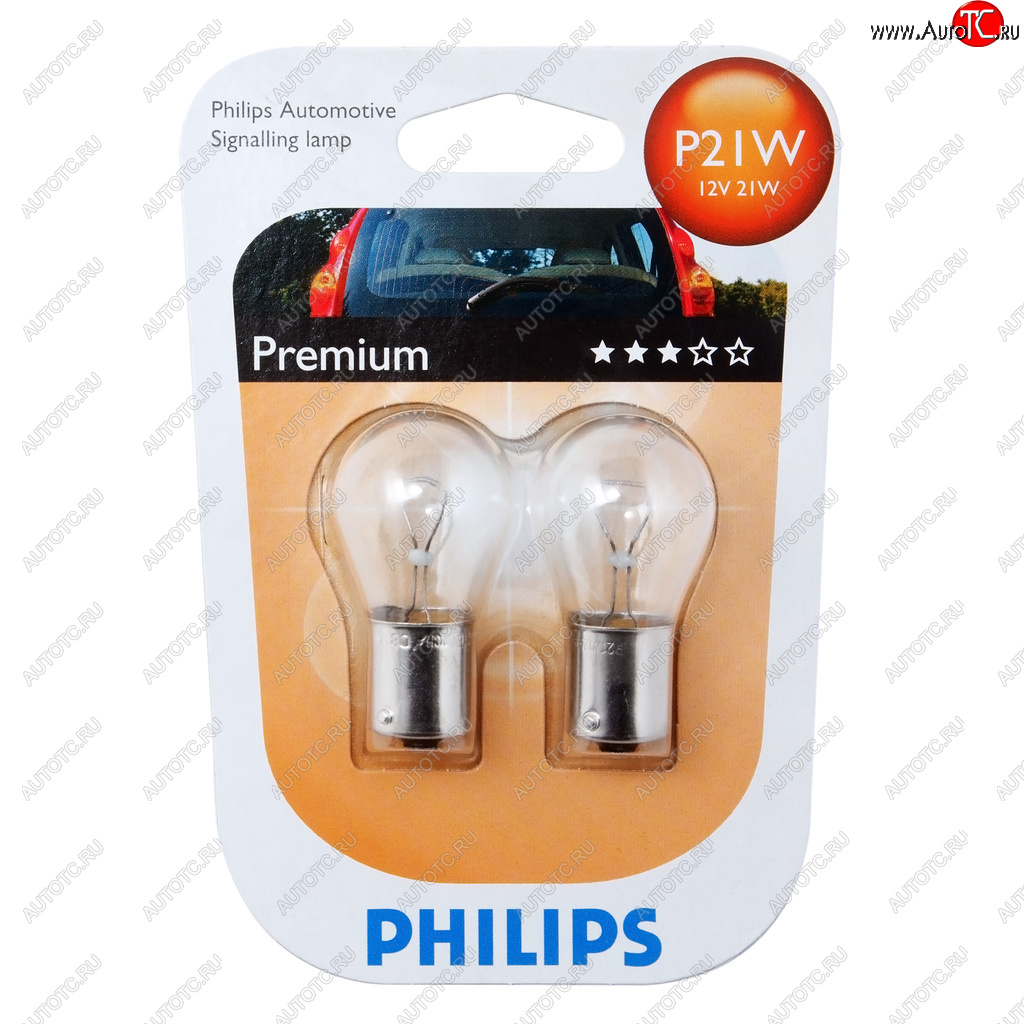 152 р. Лампа 12V P21W BA15s блистер (2шт.) PHILIPS PHILIPS 12498b2  с доставкой в г. Воронеж