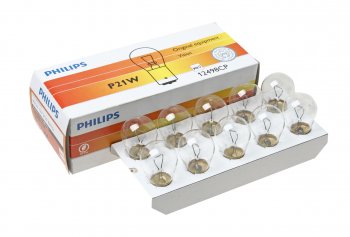 57 р. Лампа 12V P21W BA15s PHILIPS PHILIPS 12498cp  с доставкой в г. Воронеж. Увеличить фотографию 1