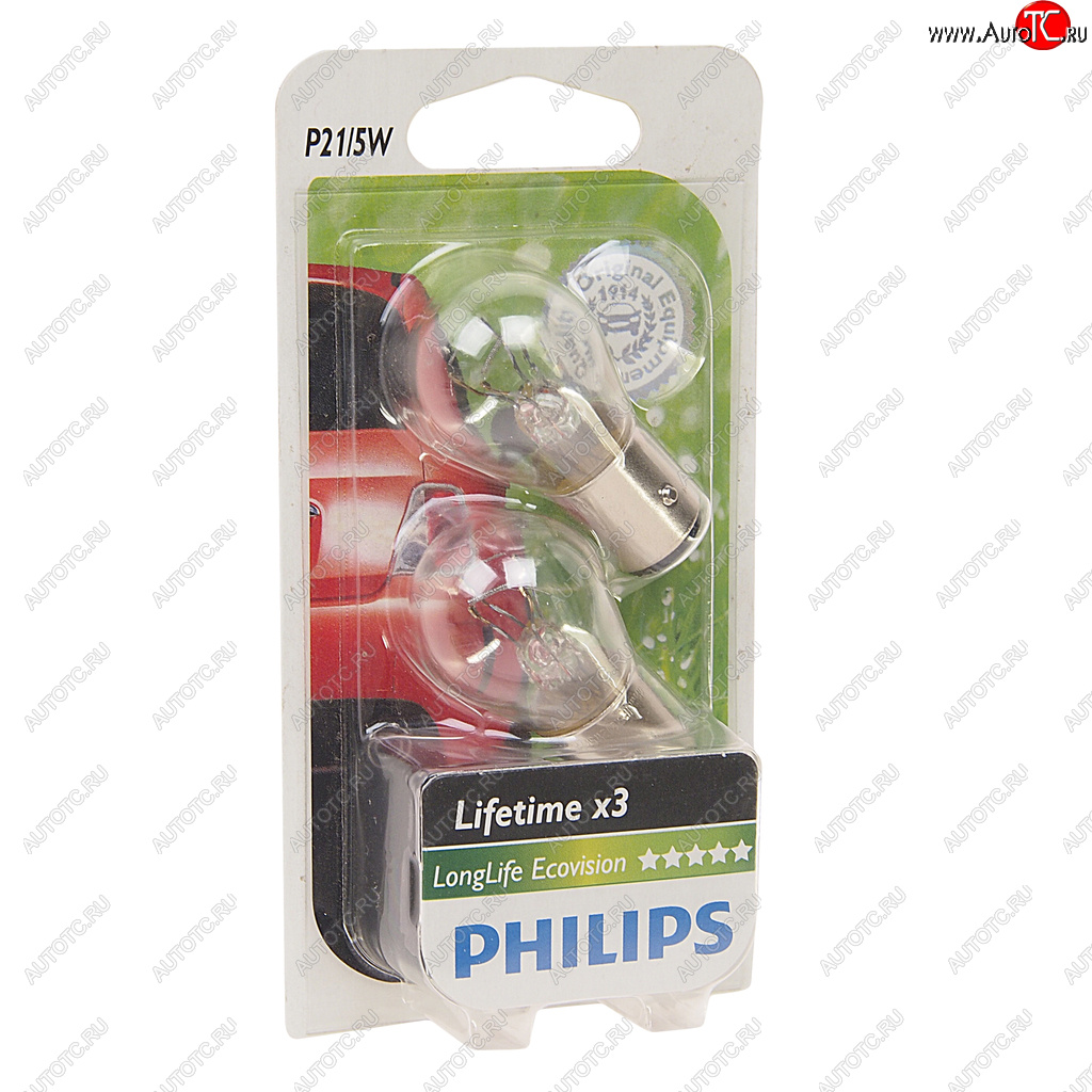 459 р. Лампа 12V P215W BAY15d блистер (2шт.) Long Life Eco Vision PHILIPS PHILIPS 12499llecob2  с доставкой в г. Воронеж
