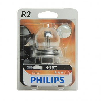 244 р. Лампа 12V R2 4540W P45t-41+30% блистер (1шт.) Vision PHILIPS PHILIPS 12620b1  с доставкой в г. Воронеж. Увеличить фотографию 1