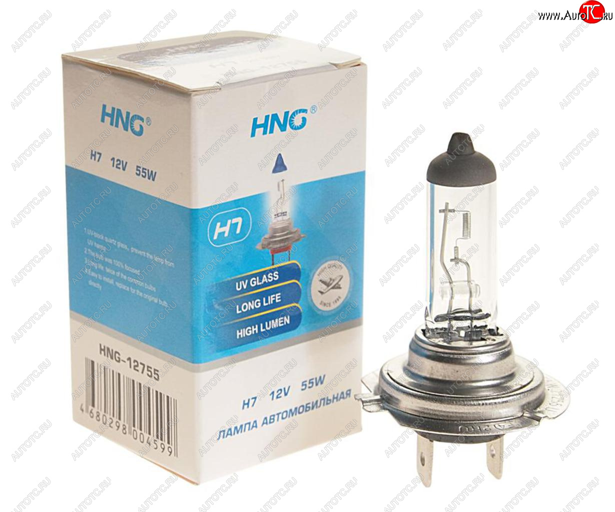 118 р. Лампа 12V H7 55W PX26d Long Life HNG HNG 12755  с доставкой в г. Воронеж