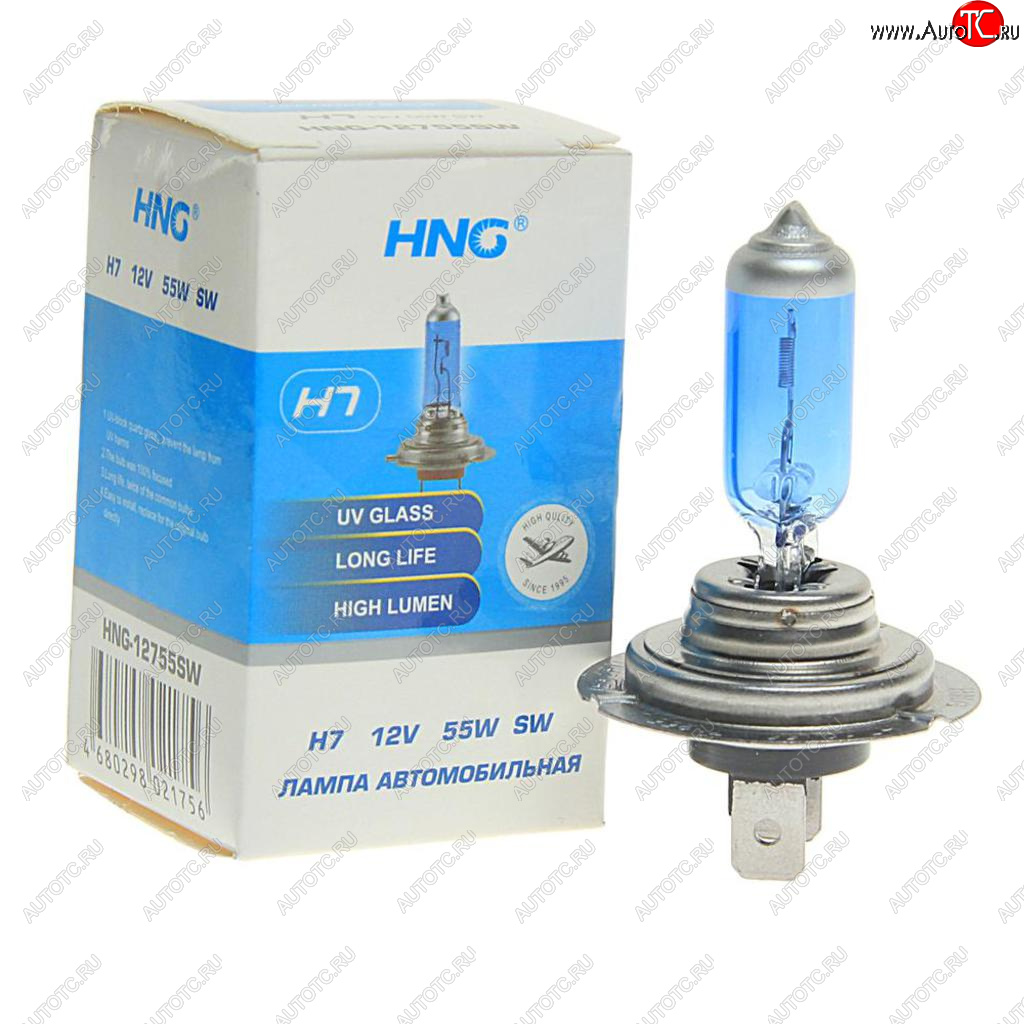 130 р. Лампа 12V H7 55W PX26d Super White HNG HNG 12755sw  с доставкой в г. Воронеж