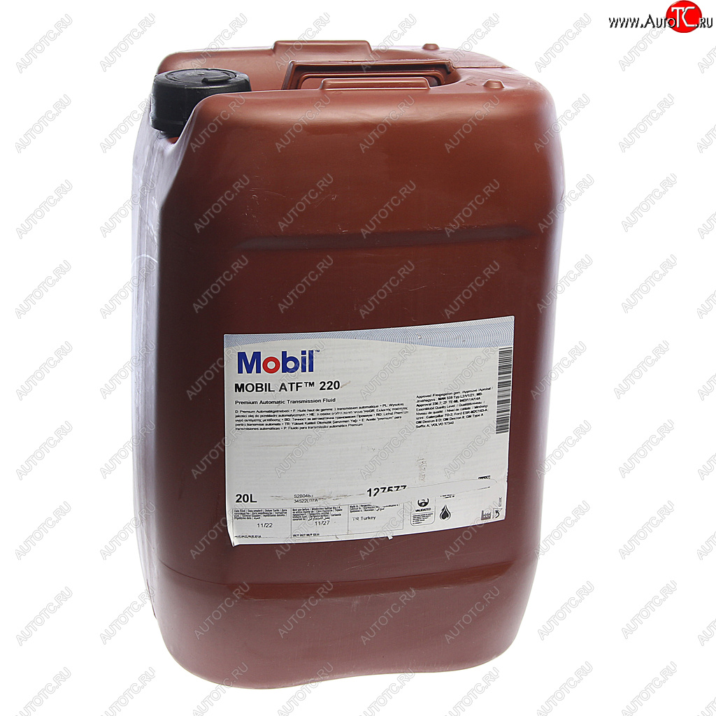 13 749 р. Масло трансмиссионное ATF 220 DEXRON II D 20л MOBIL MOBIL 127577  с доставкой в г. Воронеж