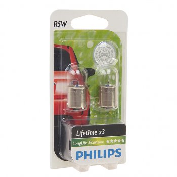 266 р. Лампа 12V R5W BA15s блистер (2шт.) Long Life Eco Vision PHILIPS PHILIPS 12821llecob2  с доставкой в г. Воронеж. Увеличить фотографию 1