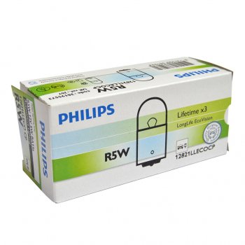 114 р. Лампа 12V R5W BA15s Long Life Eco Vision PHILIPS PHILIPS 12821llecocp  с доставкой в г. Воронеж. Увеличить фотографию 1
