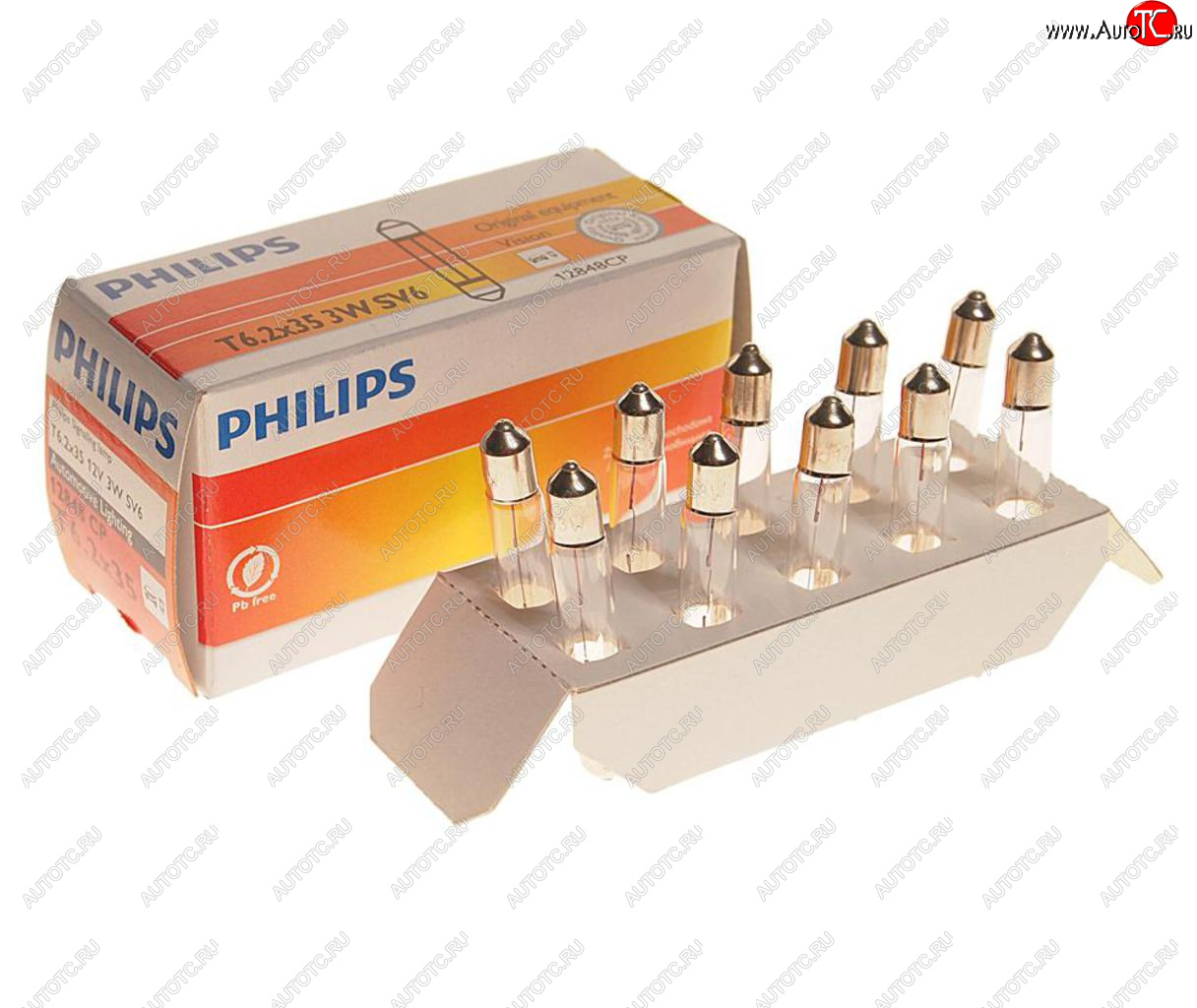 108 р. Лампа 12V C3W SV6 PHILIPS PHILIPS 12848cp  с доставкой в г. Воронеж