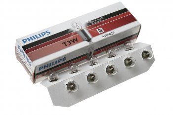 66 р. Лампа 12V 3W BA9s PHILIPS PHILIPS 12910cp  с доставкой в г. Воронеж. Увеличить фотографию 1